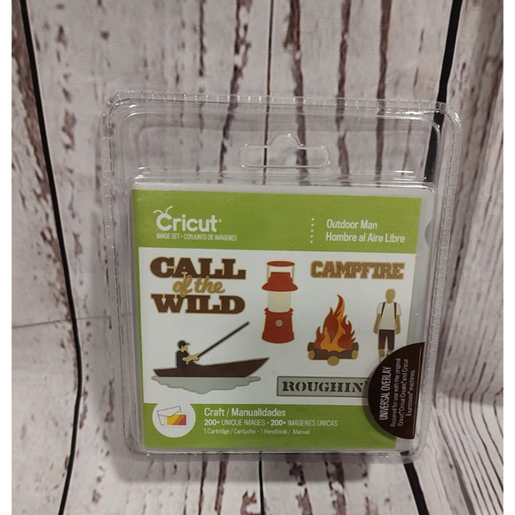 Cricut Outdoor Man Cartridge Over 200 images, Factory Sealed - Picture 1 of 2